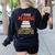 I Teach Reading Because Math Teachers Need Heroes Too Men Women Women's Sweatshirt Back Print Black