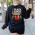 I Teach Super Heroes Teacher Women's Sweatshirt Back Print Black I Teach Super Heroes Teacher Women's Sweatshirt Back Print Black