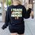 I Teach Superheroes School Teacher Professor Women's Sweatshirt Back Print Black I Teach Superheroes School Teacher Professor Women's Sweatshirt Back Print Black