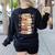 I Teach History Month Black Teacher Melanin Women's Sweatshirt Back Print Black