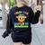 Teacher Back To School Color In Kindness Crayon Pencil Women's Sweatshirt Back Print Black Teacher Back To School Color In Kindness Crayon Pencil Women's Sweatshirt Back Print Black