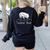 Teacher Bear For Educators Teacher Appreciation Women's Sweatshirt Back Print Black Teacher Bear For Educators Teacher Appreciation Women's Sweatshirt Back Print Black