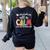 Teacher All Calm Said No Teacher Christmas Pencil Tree Women's Sweatshirt Back Print Black Teacher All Calm Said No Teacher Christmas Pencil Tree Women's Sweatshirt Back Print Black