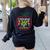 Teacher Celebrating 30 Years Of Teaching Students School Women's Sweatshirt Back Print Black