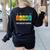 Teacher The Coolest Element Chemistry Periodic Table Science Women's Sweatshirt Back Print Black Teacher The Coolest Element Chemistry Periodic Table Science Women's Sweatshirt Back Print Black