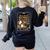 The Teacher Ghost Book Reading Books Lover Halloween Women's Sweatshirt Back Print Black The Teacher Ghost Book Reading Books Lover Halloween Women's Sweatshirt Back Print Black