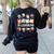 Teacher Groovy Play Is Learning Back To School Women's Sweatshirt Back Print Black Teacher Groovy Play Is Learning Back To School Women's Sweatshirt Back Print Black