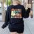 Teacher Halloween Cute Booooks Ghost Read More Books Women's Sweatshirt Back Print Black Teacher Halloween Cute Booooks Ghost Read More Books Women's Sweatshirt Back Print Black