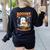 Teacher Halloween Ghost Reading Book Animal Boooks Are Women's Sweatshirt Back Print Black Teacher Halloween Ghost Reading Book Animal Boooks Are Women's Sweatshirt Back Print Black