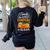 Teacher Halloween Pre-K Teacher Kindergarten Cutest Pumpkins Women's Sweatshirt Back Print Black