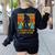 A Teacher Like Me Is Hard To Find Bigfoot Teacher Women's Sweatshirt Back Print Black