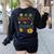 Teacher Inspire Love Women's Sweatshirt Back Print Black Teacher Inspire Love Women's Sweatshirt Back Print Black
