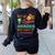 Teacher Not All Superheroes Wear Capes Teacher Squad Women's Sweatshirt Back Print Black Teacher Not All Superheroes Wear Capes Teacher Squad Women's Sweatshirt Back Print Black