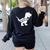 Teacher Saurus T Shirt For Men And Women Women's Sweatshirt Back Print Black Teacher Saurus T Shirt For Men And Women Women's Sweatshirt Back Print Black