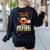 Being a Teacher Is Scary Enough Halloween Women's Sweatshirt Back Print Black Being a Teacher Is Scary Enough Halloween Women's Sweatshirt Back Print Black