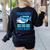 Teacher Shark Do Your Work Women's Sweatshirt Back Print Black