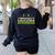 Teacher Superhero Student Educator Special Education Women's Sweatshirt Back Print Black