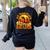 Teacher All Teachers Love Brains Halloween Party Women's Sweatshirt Back Print Black Teacher All Teachers Love Brains Halloween Party Women's Sweatshirt Back Print Black