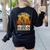 Teacher All Teachers Love Brains Halloween Women's Sweatshirt Back Print Black