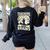 Teachers Love Brains Halloween Costume Boo Trick Teach Women's Sweatshirt Back Print Black Teachers Love Brains Halloween Costume Boo Trick Teach Women's Sweatshirt Back Print Black