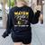 Teachers Love Brains Halloween Costume Trick Treat Zombie For Men Women Kids Women's Sweatshirt Back Print Black