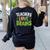 Teachers Love Brains Halloween Teacher Zombie Women's Sweatshirt Back Print Black Teachers Love Brains Halloween Teacher Zombie Women's Sweatshirt Back Print Black