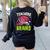 Teachers Love Brains Skeleton Halloween Teacher Funny Women's Sweatshirt Back Print Black Teachers Love Brains Skeleton Halloween Teacher Funny Women's Sweatshirt Back Print Black