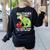 Teachersaurus Rex Dinosaur Like A Normal Teacher Saurus Women's Sweatshirt Back Print Black Teachersaurus Rex Dinosaur Like A Normal Teacher Saurus Women's Sweatshirt Back Print Black