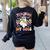 Teaching My Boos Ghost Teacher Cute Groovy Halloween Teacher Women's Sweatshirt Back Print Black Teaching My Boos Ghost Teacher Cute Groovy Halloween Teacher Women's Sweatshirt Back Print Black