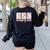 Teaching Is My Boos Teacher Ghost Halloween Women Girls Women's Sweatshirt Back Print Black