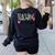 Teaching Is My Jam For Women Teacher Cute Teachers Outfit Women's Sweatshirt Back Print Black Teaching Is My Jam For Women Teacher Cute Teachers Outfit Women's Sweatshirt Back Print Black