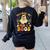 Teaching My Pre-K Boos Crew Teachers Halloween Ghost Women's Sweatshirt Back Print Black