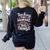 Teaching Tiny Humans Big Things I Teacher Women's Sweatshirt Back Print Black Teaching Tiny Humans Big Things I Teacher Women's Sweatshirt Back Print Black