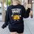 Test Day Teacher Shirt Motivational Testing Day Taco Testing Women's Sweatshirt Back Print Black