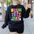 Testing Day Bruh It’s Test Day You Got This Teacher Student Women's Sweatshirt Back Print Black Testing Day Bruh It’s Test Day You Got This Teacher Student Women's Sweatshirt Back Print Black