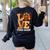 Thanksgiving Love Third Grade Teacher Turkey Autumn Fall Men Women Girls Kids Women's Sweatshirt Back Print Black