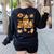 Thanksgiving One Thankful Art Teacher Fall Groovy Men Women Women's Sweatshirt Back Print Black Thanksgiving One Thankful Art Teacher Fall Groovy Men Women Women's Sweatshirt Back Print Black