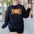 Thanksgiving Turkey Teach Thankful Teacher Girly Bow Women Women's Sweatshirt Back Print Black Thanksgiving Turkey Teach Thankful Teacher Girly Bow Women Women's Sweatshirt Back Print Black