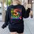 Tie Dye 5th Grade Typography Team Fifth Grade Teacher For Men Women Girls Kids Women's Sweatshirt Back Print Black