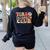 Tired Teachers Club Groovy Teachers Back To School Tee Women's Sweatshirt Back Print Black Tired Teachers Club Groovy Teachers Back To School Tee Women's Sweatshirt Back Print Black