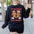 Tis The Season Reading Christmas Shirt Book Lovers Teacher Women's Sweatshirt Back Print Black