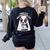 Today Is A Boston Terrier Day Cute Dog Lover Cartoon Women's Sweatshirt Back Print Black