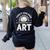 Today’s Good Mood Is Sponsored By Art Teacher Sun Tee Women's Sweatshirt Back Print Black Today’s Good Mood Is Sponsored By Art Teacher Sun Tee Women's Sweatshirt Back Print Black