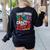 Tough Enough To Be A Teacher Crazy Enough To Love It Women's Sweatshirt Back Print Black