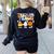 Trick Or Teach Cute Halloween Teacher Women's Sweatshirt Back Print Black Trick Or Teach Cute Halloween Teacher Women's Sweatshirt Back Print Black