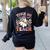 Trick Or Teach Groovy Teacher Halloween Retro Ghost Women's Sweatshirt Back Print Black Trick Or Teach Groovy Teacher Halloween Retro Ghost Women's Sweatshirt Back Print Black