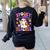 Trick Or Teach Spooky Teacher Ghost Halloween Teacher Women's Sweatshirt Back Print Black