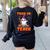 Trick Or Teach Teacher Halloween Ghost Pencil Floral Women's Sweatshirt Back Print Black Trick Or Teach Teacher Halloween Ghost Pencil Floral Women's Sweatshirt Back Print Black