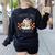 Trick Or Teach Teacher Women's Sweatshirt Back Print Black Trick Or Teach Teacher Women's Sweatshirt Back Print Black