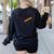 Tt Gg Ii Ff Tgif Teachers Students Tee Women's Sweatshirt Back Print Black Tt Gg Ii Ff Tgif Teachers Students Tee Women's Sweatshirt Back Print Black